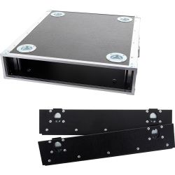KORN Case 19 Zoll Rack 2 HE / 60 cm Hexa + 2x Deckel