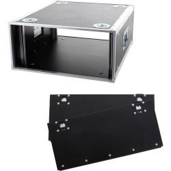 KORN Case 19 Zoll Rack 5 HE / 60 cm Hexa + 2x Deckel