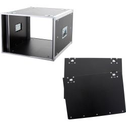 KORN Case 19 Zoll Rack 8 HE / 60 cm Hexa + 2x Deckel