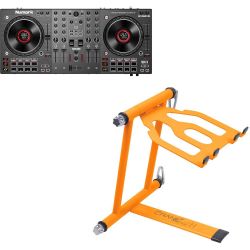 Numark NS4FX DJ-Controller + Pro Laptopstativ