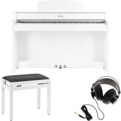 GEWA Digitalpiano UP-385 Weiß matt Set