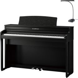 Kawai CA-49B Digitalpiano + Pianoleuchte Set