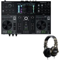 Denon DJ PRIME GO DJ System + Shure SRH 550 DJ Kopfhörer