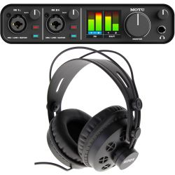 MOTU M2 USB Audio Interface + DK-880 Studiokopfhörer
