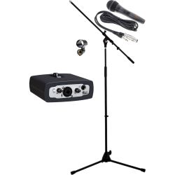 Icon MicU ProDrive III USB Audio Interface + Korn Mikrofon + Stativ + Klemme