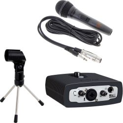 Icon MicU ProDrive III USB Audio Interface + Mikrofon + Tischstativ + Klemme