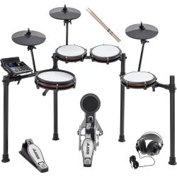 Alesis Nitro Max Kit E-Drum Set + Studiokopfhörer + Drumsticks