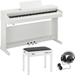 Yamaha YDP-165 WH White Digitalpiano + Klavierbank + Studiokopfhörer