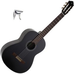 Yamaha C 40 BL Konzertgitarre + K&M 30910 Kapodaster f. Konzertgitarre