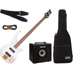 Jackson JS Series Spectra Bass JS3 Snow White E-Bass Set