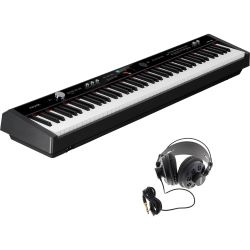 NUX NPK-20 Digitalpiano Schwarz + KORN DK-880 Studiokopfhörer