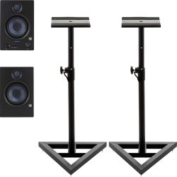PreSonus Eris E4.5 BT Paar 2nd GEN Studiomonitor Stativ Set