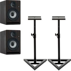 Prodipe Pro 5 V4 Palisanderholz Studiomonitor Stativ Set