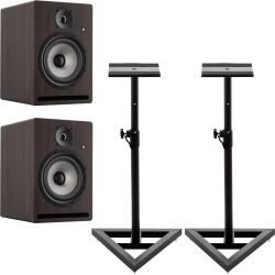 Prodipe Pro 7 V4 Palisanderholz Studiomonitor Stativ Set