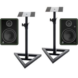 Mackie CR5 XBT Paar  Studiomonitor Stativ Set