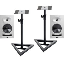 Kali Audio LP-6 2nd Wave Studio Monitor weiß Stativ Set