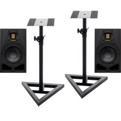 ADAM Audio A7V Studiomonitor Stativ Set