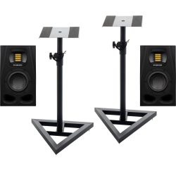 ADAM Audio A4V Studiomonitor Stativ Set