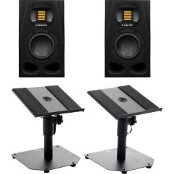 ADAM Audio A4V Studiomonitor Tischstativ Set