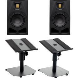 ADAM Audio A7V Studiomonitor Tischstativ Set
