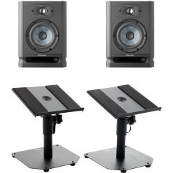 Focal Alpha 50 Evo Studiomonitor Tischstativ Set