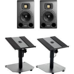 HEDD Type 07 MK2 BK Studiomonitor Tischstativ Set