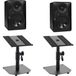 Mackie MR524 Studiomonitor Tischstativ Set