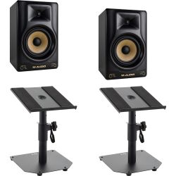 M-Audio Forty Sixty Studiomonitor Tischstativ Set