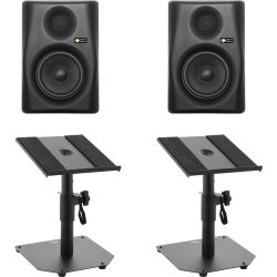Monkey Banana Gibbon 5 black Studiomonitor Tischstativ Set