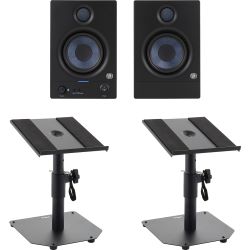 PreSonus Eris E4.5 BT Paar 2nd GEN Studiomonitor Tischstativ Set