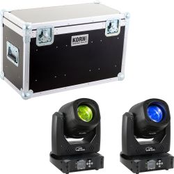 EUROLITE LED TMH-B90 Moving-Head Beam 2er SET + Case