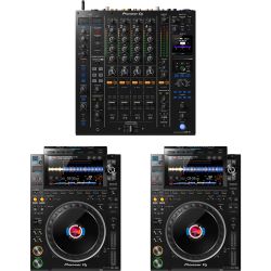 Pioneer DJ CDJ-3000 Doppelpack + DJM-A9 DJ-Set