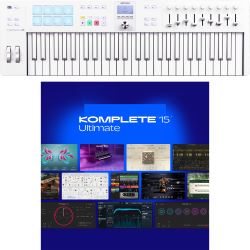 Arturia KeyLab Essential 49 MK3 Alpine White + KOMPLETE 15 Ultimate Lizenz Code