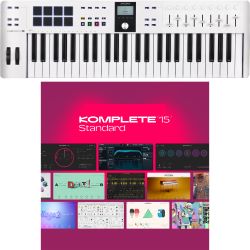 Arturia KeyLab Essential 49 MK3 White + KOMPLETE 15 Lizenz Code