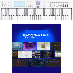 Arturia KeyLab Essential 61 MK3 Alpine White + KOMPLETE 15 Ultimate Lizenz Code