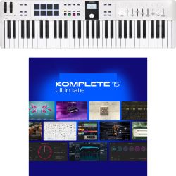 Arturia KeyLab Essential 61 MK3 White B-Ware + KOMPLETE 15 Ultimate Lizenz Code