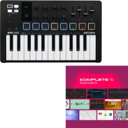 Arturia MiniLab 3 Schwarz + KOMPLETE 15 Lizenz Code