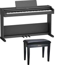Roland RP107-BKX Digitalpiano + Roland RPB-100BK Klavierbank m. Aufbewahrung