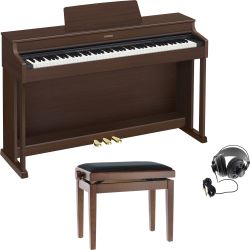Casio AP-470 BN Celviano Digitalpiano + Kopfhörer + Pianobank
