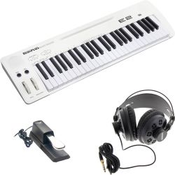 Midiplus Easy Piano E2 Midi Keyboard + Studiokopfhörer + Sustain Pedal