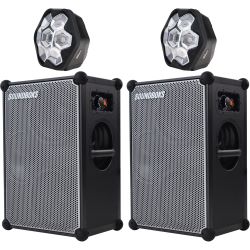 Soundboks Gen 4 Metallic Grey + Lightboks Duo Party Set