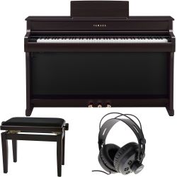 Yamaha CLP-835 R Rosewood Digitalpiano + Pianobank + Kopfhörer