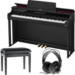 Casio AP-550 BK Celviano Digitalpiano + Pianobank + Kopfhörer