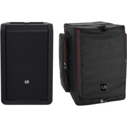 LD Systems ANNY 8 PA-Lautsprecher mit Akku und Mixer + Schutzhülle