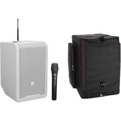 LD Systems ANNY 8 HHD B8 W Bluetooth PA-Lautsprecher mit Akku + Schutzhülle