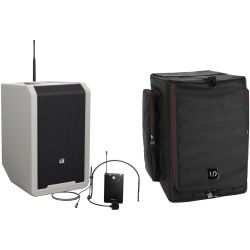LD Systems ANNY 8 BPH B8 G Bluetooth PA-Lautsprecher mit Akku + Schutzhülle