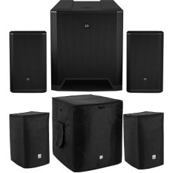 LD Systems Dave 18 G4X aktiv Anlage + Schutzhüllen