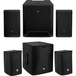 LD Systems Dave 15 G4X aktiv Anlage + Schutzhüllen