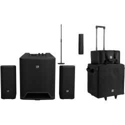LD Systems Dave 10 G4X aktiv Anlage + Stand + Transport Set mit Trolley