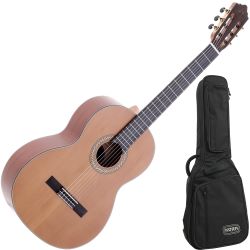 N-RoK Guitars CG 4/4 Konzertgitarre massive Zeder + Premium Gigbag